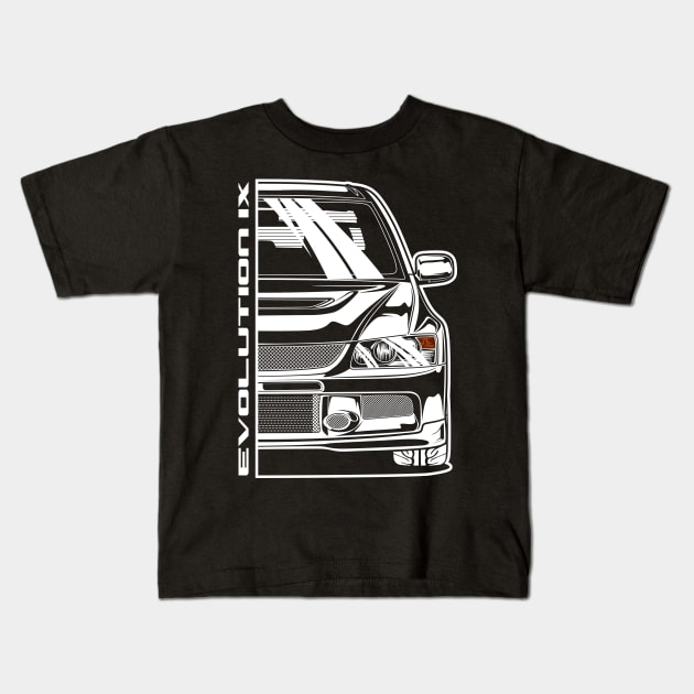 Lancer Evolution 9 Kids T-Shirt by idrdesign